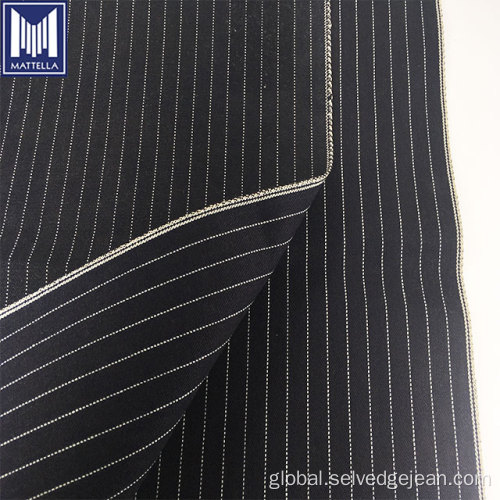 Denim Fabric Cotton Capris Jeans wabash stripe 16.5oz gsm100% cotton selvedge denim fabric Supplier